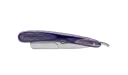 NAVAJA DE MADERA AZUL VIOLETA