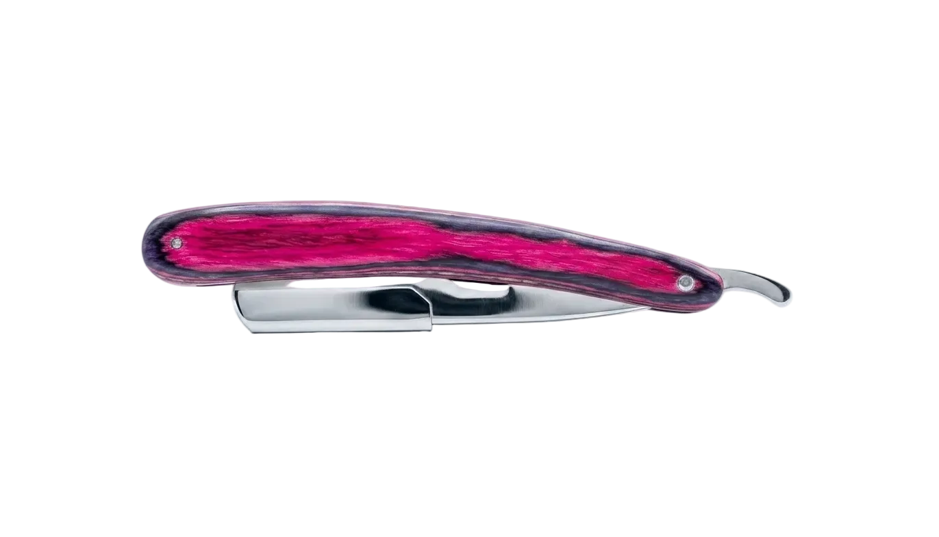 NAVAJA DE MADERA ROSA FUCSIA